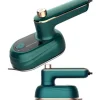 New Handhållen Mini Strykmaskin Kan Rotera 180 Grader Kläder Resestrykjärn, Snabb Uppvärmning Liten Portabel Varmpress Klädstrykjärn (Grön - EU)