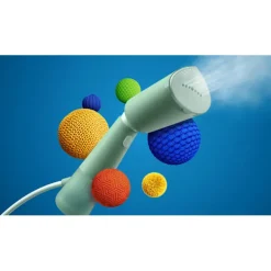 PHILIPS Handhållen ångkokare - - STH5010/70 - 1300 W - Vertikal ångning - Kontinuerligt ångflöde - Sladd: 2,5 m - Grön