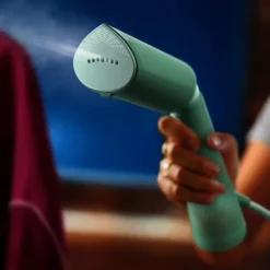 PHILIPS Handhållen ångkokare - - STH5010/70 - 1300 W - Vertikal ångning - Kontinuerligt ångflöde - Sladd: 2,5 m - Grön