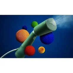 New PHILIPS Handhållen ångkokare - - STH5010/70 - 1300 W - Vertikal ångning - Kontinuerligt ångflöde - Sladd: 2,5 m - Grön