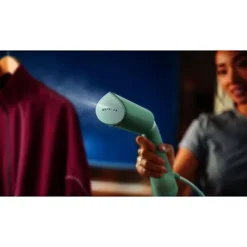 New PHILIPS Handhållen ångkokare - - STH5010/70 - 1300 W - Vertikal ångning - Kontinuerligt ångflöde - Sladd: 2,5 m - Grön