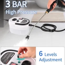 Sale Handhållen ångrengörare, Bärbar högtryckångrengörare, Genererar snabbt högtemperaturång under tryck för djuprengöring av kök