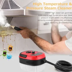 Discount Handhållen ångrengörare för möbler Ångrengörare 2500W Högtrycksångrengörare Flerfunktionell bärbar ångrengörare för hemmet, 6 växlar A