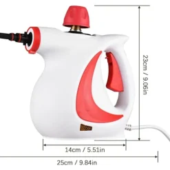 Sale Handhållen ångrengörare, portabel 10-i-1 ångmästare med stor kapacitet (Röd)