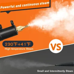 Discount Handhållen ångrengörare, 2500W högtrycksånga för renare, ångrengörare för hemmabruk med 1500 ml stor kapacitet, bred mun, ångrengörare