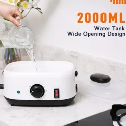 Discount Handhållen ångrengörare, 2500W högtrycksånga för renare, ångrengörare för hemmabruk med 1500 ml stor kapacitet, bred mun, ångrengörare