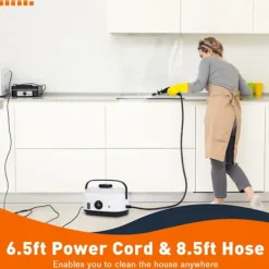 Sale Handhållen ångrengörare, 2500W högtrycksånga för renare, ångrengörare för hemmabruk med 1500 ml stor kapacitet, bred mun, ångrengörare för Uph