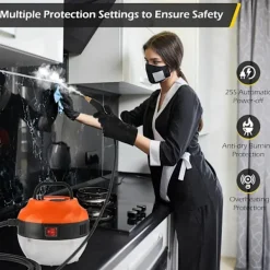 Discount Handhållen ångrengörare 2500W ångrengörare för rengöring Bärbar högtryckstvätt 1,4L stor vattentank Elektrisk ångrengörare Cl