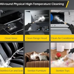 Discount Handhållen ångrengörare 2500W ångrengörare för rengöring Bärbar högtryckstvätt 1,4L stor vattentank Elektrisk ångrengörare Cl