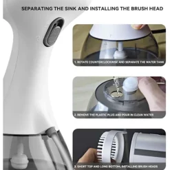 Outlet Handhållen Ångstrykare för Kläder - Klädångare - 1500W Bärbar Strykjärn med Ånga