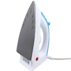 Handhållen Ångstrykjärn för Kläder Enkel Ånga Kompakt Strykjärn med Snabb Jämn Värme PTFE Sula 220‑240V EU-kontakt Blå Vit