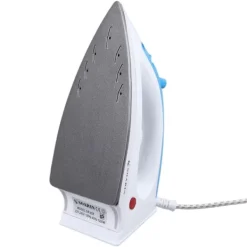 Handhållen Ångstrykjärn för Kläder Enkel Ånga Kompakt Strykjärn med Snabb Jämn Värme PTFE Sula 220‑240V EU-kontakt Blå Vit