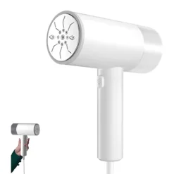 Handhållen ångstrykjärn för kläder, ångstrykjärn för kläder, veckborttagare, 2 i 1 tygveckborttagning, lämplig för hem och resor