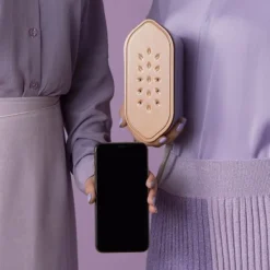 Discount Handhållen ångstrykjärn Plaggstrykjärn Hemstrykjärn vit purple