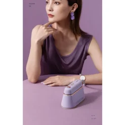 Discount Handhållen ångstrykjärn Plaggstrykjärn Hemstrykjärn vit purple