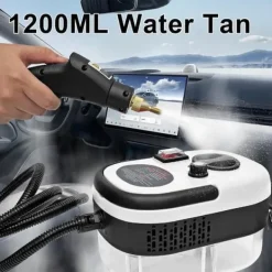 Handhållen ångtvätt – 2500W tryckångare med 3 borsthuvuden, 1000 ml vattentank