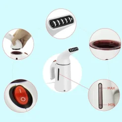 Clearance Handhållen Resestemare, Bärbar Handhållen Tyg Stemare Snabb Uppvärmning Kraftfull Reskläder Kläd Stemare med 150ml Kapacitet för Hemmet och Resor