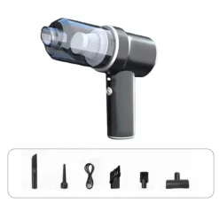 Best LBSS Handhållen Sladdlös Dammsugare med 3 Munstycken Elektrisk Dammblåsare För Hushåll Bilar Svart