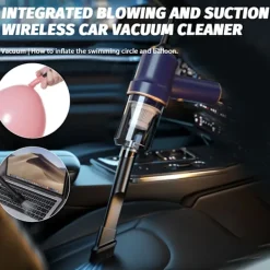 Best LBSS Handhållen Sladdlös Dammsugare med 3 Munstycken Elektrisk Dammblåsare För Hushåll Bilar Svart