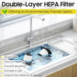 Best Handhållen Sladdlös Dammsugare - Verkligen Trådlös Handdammsugare med Stark Sugkraft, Rengör Damm & Hår Snabbt