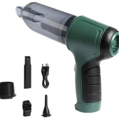 Handhållen Sladdlös Dammsugare, Mini Handhållen Dammsugare, Bil Dammsugare med Kraftfull Sugkraft, Laddningsbar 3 i 1 Sugande Blåsande Lätt (Armég Grön) | Fyndiq