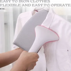 Outlet LBSS Handhållen strykbräda med fingerbåge Värmebeständig Anti-scald ångande strykjärn Mitt Blue White Plaid