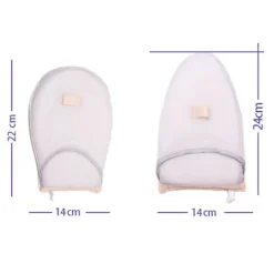 Outlet LBSS Handhållen strykbräda med fingerbåge Värmebeständig Anti-scald ångande strykjärn Mitt Blue White Plaid