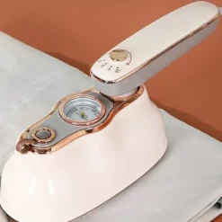 New Handhållet strykjärn med temperaturindikator, kraftfull klädångare för klänningar och kostymer