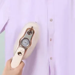 New Handhållet strykjärn med temperaturindikator, kraftfull klädångare för klänningar och kostymer