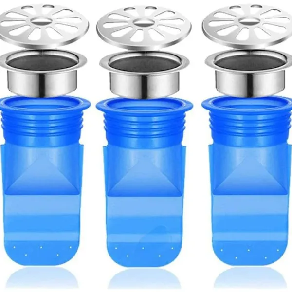 Online Helt koppar rostfritt stål silikon avloppsskydd Självstängande inre kärna, insektssäker golvavloppsskydd inre kärna-kök/vattenventil/badrum