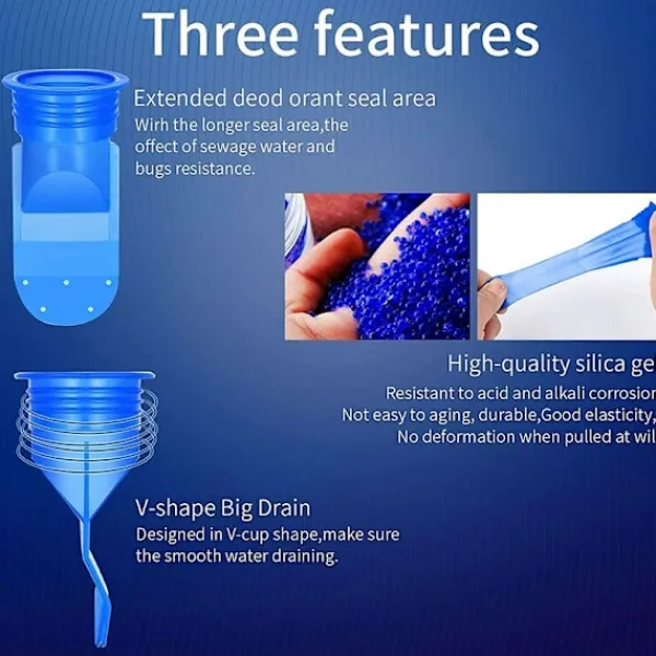 Online Helt koppar rostfritt stål silikon avloppsskydd Självstängande inre kärna, insektssäker golvavloppsskydd inre kärna-kök/vattenventil/badrum