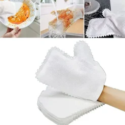 Best Hemdesinfektions- och dammborttagningshandskar, Mikrofiberfiskvågsrengöringsdammhandske, Tvättad, Återanvändbar våt och torr köksvante