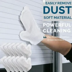 Best Hemdesinfektions- och dammborttagningshandskar, Mikrofiberfiskvågsrengöringsdammhandske, Tvättad, Återanvändbar våt och torr köksvante