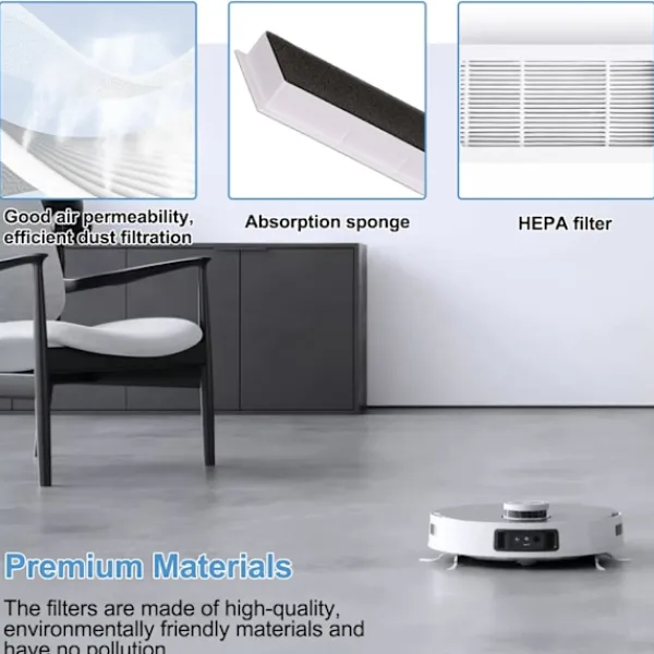 Online HEPA-filter för Ecovacs Deebot X1 Omni/ T10/ T10 Plus/ T10 Turbo/ T10 Omni, tillbehör till Deebot-dammsugare
