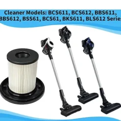 New HEPA-filter kompatibla med Bosch Unlimited 6 dammsugarmodeller: BCS611, BCS612, BBS611, BBS612, BSS61, BCS61, BKS611-serien - Perfekt