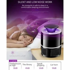 Online HERZBERG HG-03138: Light & Vacuum Mosquito Killer Lamp