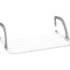 Sale Het rea Hett erbjudande till lågt pris! Torkställning för kläder - Hängande ställning för element och balkong, Liten storlek, 3m torkkapacitet, Vit, 50cm längd - Glad | Fyndiq
