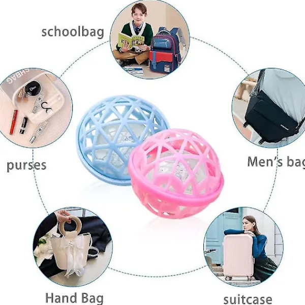 Hot Heytea 4 st Ryngrengöringsbollar Väskrengöringsboll Klibbig Insida Boll Plocka Upp Damm, Håll Din Plånbok, Väska, Ryggsäck, Resväska Ren (4 st)