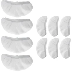 Outlet Högkvalitativa 10 st Ångrengöringstillbehör, universella återanvändbara ångmoppdynor, ångmunstycksfästen handhållen Vit White