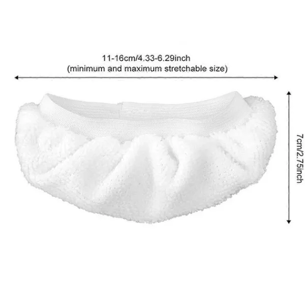 Outlet Högkvalitativa 10 st Ångrengöringstillbehör, universella återanvändbara ångmoppdynor, ångmunstycksfästen handhållen Vit White