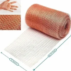 Hot Högkvalitativt Anti-gnagarnät, 100% Koppar Anti Snigel Mus Råtta Fåglar Nematoder Ferramol, Stickat Kopparnät för Inomhusbruk, Trädgård (6 Meter)