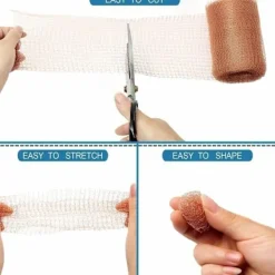 New Högkvalitativt Anti-gnagarnät, 100% Koppar Anti Snigel Mus Råtta Fåglar Nematoder Ferramol, Stickat Kopparnät för Inomhusbruk, Trädgård (6 Meter)