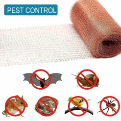 Clearance Högkvalitativt gnagarsäkert nät, 100 % koppar mot sniglar, möss, råttor, fåglar, nematoder och Ferramol, stickat kopparnät för inomhusbruk och trädgård (6 meter) | Fyndiq