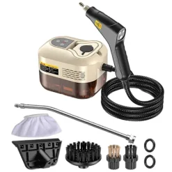 Hot Högpresterande handhållen ångrengörare med avancerad sterilisering för hem, bil, kök och luftkonditionering Beige