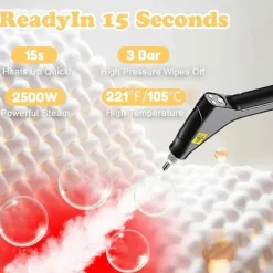 Hot Högpresterande handhållen ångrengörare med avancerad sterilisering för hem, bil, kök och luftkonditionering Beige