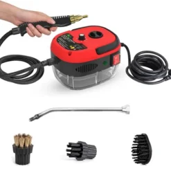 Discount Högtemperatur Högtryck Mobil Rengöringsmaskin Ångtvätt Elektrisk Ångrengörare för Hemmet EU-kontakt Röd