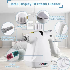 Sale Högtrycks- och högtemperatur 1000W ångrengörare med 9 tillbehör