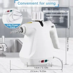 Sale Högtrycks- och högtemperatur 1000W ångrengörare med 9 tillbehör