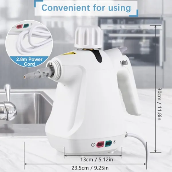 Sale Högtrycks- och högtemperatur 1000W ångrengörare med 9 tillbehör