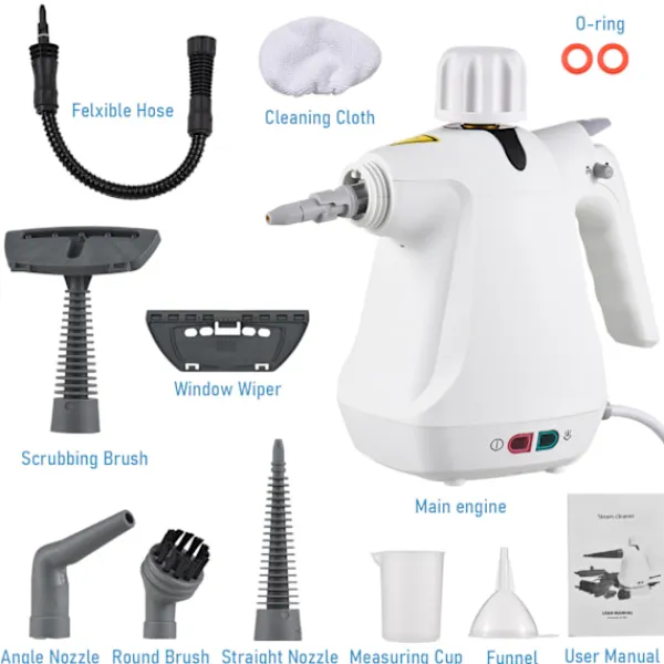 Sale Högtrycks- och högtemperatur 1000W ångrengörare med 9 tillbehör